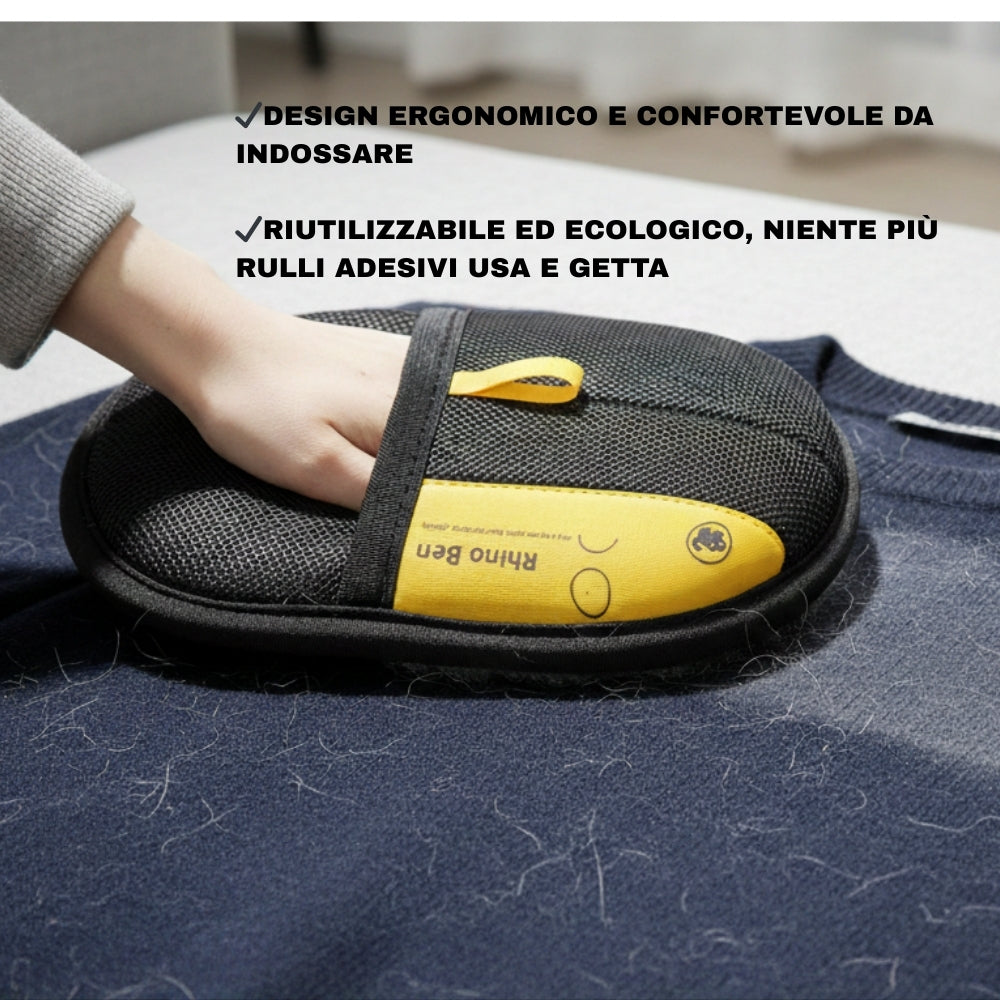 RhinoBen™ – Guanto rimuovi peli